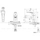 Смеситель для раковины Bravat Fit без донного клапана F1135188CP-RUS