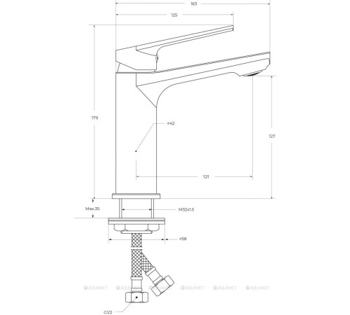 Смеситель для раковины Cezares Comfort хром COMFORT-LS-01-W0
