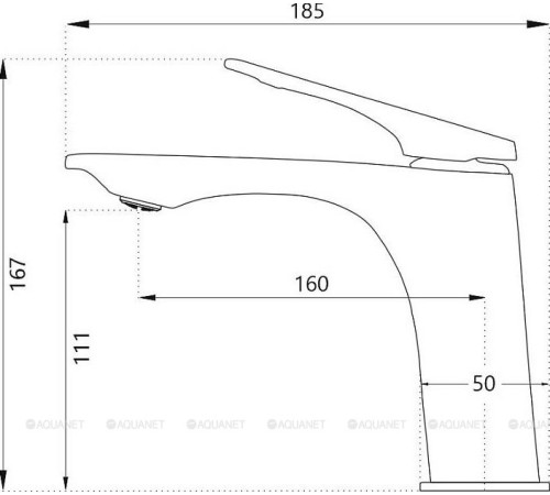 Смеситель для раковины Haiba HB10816-3 оружейная сталь HB10816-3
