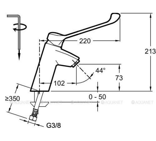 Смеситель для раковины Jacob Delafon Panache Easy хром E18162-CP