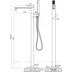 Смеситель для ванны напольный BelBagno Luce хром LUC-FMT-CRM