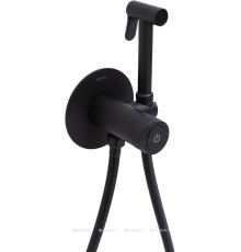 Смеситель с гигиеническим душем Allen Brau Liberty Push key черный матовый 5.33005-31