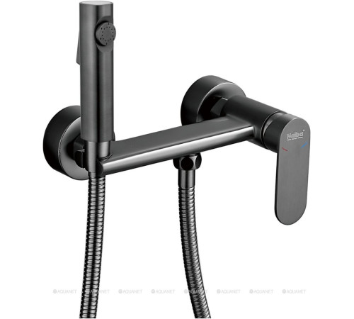 Смеситель с гигиеническим душем встраиваемый Haiba HB5516-3 оружейная сталь HB5516-3