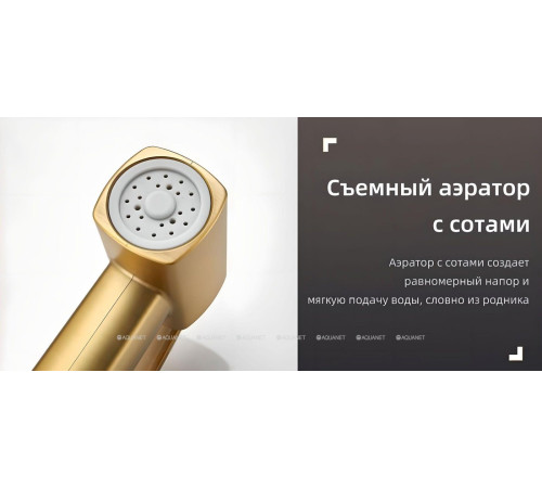 Смеситель с гигиеническим душем встраиваемый Haiba HB5517-5 золото HB5517-5