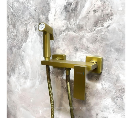 Смеситель с гигиеническим душем встраиваемый Haiba HB5517-5 золото HB5517-5