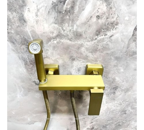 Смеситель с гигиеническим душем встраиваемый Haiba HB5517-5 золото HB5517-5