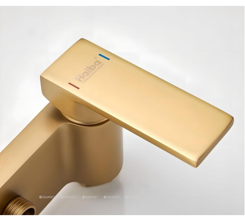 Смеситель с гигиеническим душем встраиваемый Haiba HB5517-5 золото HB5517-5