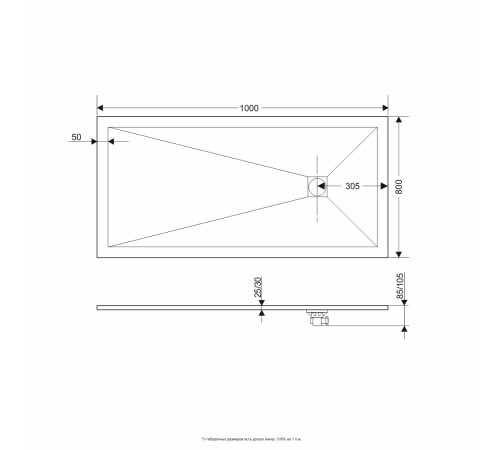 Душевой поддон RGW Stone Tray ST-G 800x1000 мм серый искусственный камень 16152810-02