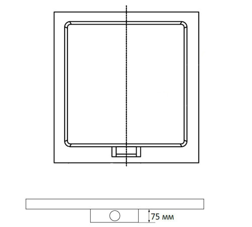 Душевой поддон RGW STA-01W 900x900 мм белый 16330199-01