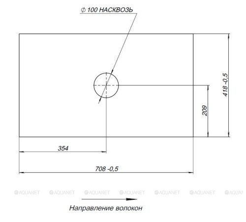 Столешница Allen Brau LIBERTY 75 графит структурированный 1.33007.GR-S