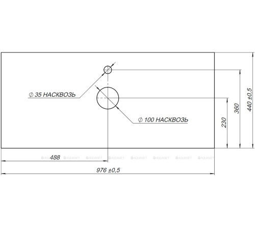 Столешница Aquanet Nova Lite 100 бежевый LF00 00257606