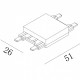 Соединитель линейный для треков SWG PRO SLIM CN-SLIM-WH-I