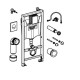 Инсталляция для подвесного унитаза Grohe Rapid SL 3 в 1 с клавишей смыва 38722001