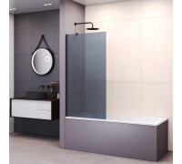 Шторка на ванну RGW SC-151B 800х1500 мм профиль черный стекло матовое 351115108-34