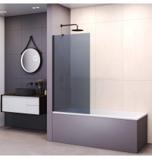 Шторка на ванну RGW SC-151B 800х1500 мм профиль черный стекло матовое 351115108-34