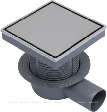 Трап точечный Logan L006-150 150х150 мм двухсторонняя решетка с рамкой L006-150