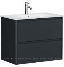 Тумба под раковину Allen Brau Gravity 80 2 ящика антрацит матовый 1.370009.AM
