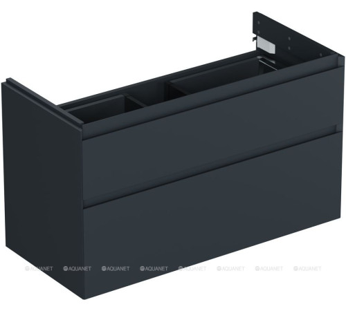 Тумба под раковину Allen Brau INFINITY 100 см 2 ящика антрацит матовый 1.210027.AM