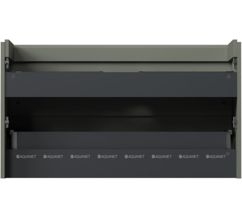 Тумба под раковину Allen Brau INFINITY 100 см 2 ящика олива матовый 1.210027.CGM