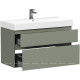 Тумба под раковину Allen Brau INFINITY 100 см 2 ящика олива матовый 1.210027.CGM