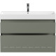 Тумба под раковину Allen Brau INFINITY 100 см 2 ящика олива матовый 1.210027.CGM