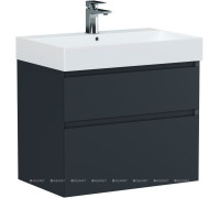 Тумба под раковину Allen Brau INFINITY 70 см 2 ящика антрацит матовый 1.210025.AM