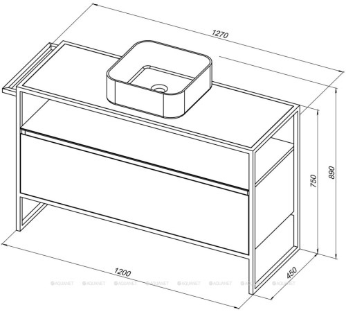 Тумба Allen Brau Priority 120 см белый папирус матовый 1.31004.PWM