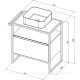 Тумба Allen Brau PRIORITY 70 папирус белый матовый 1.31001.PWM