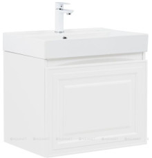 Тумба под раковину Aquanet Агата 60 1 ящик белый сатин 00345480