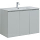 Тумба под раковину Aquanet Алвита New 100 подвесная 3 двери серый 00277532