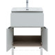 Тумба под раковину Aquanet Алвита New 60 напольная 1 ящик 2 двери серый 00277548