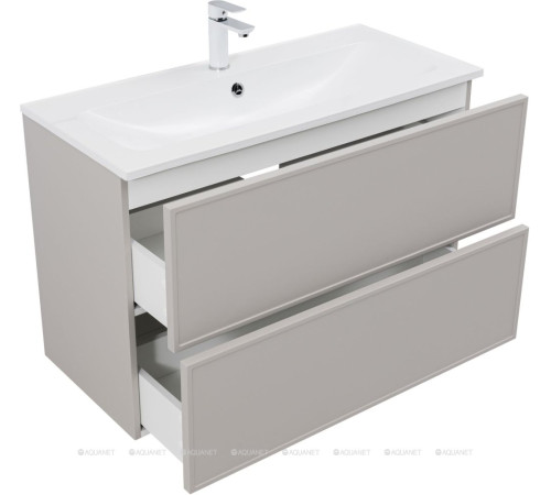 Тумба под раковину Aquanet Art 100 бежевый 00343969