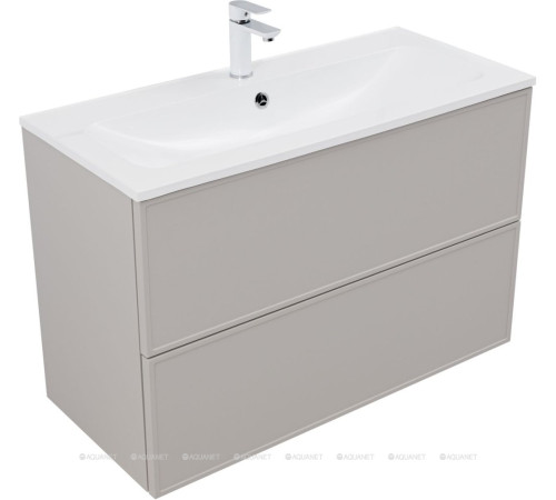 Тумба под раковину Aquanet Art 100 бежевый 00343969