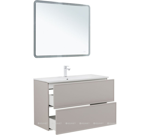 Тумба под раковину Aquanet Art 100 бежевый 00343969