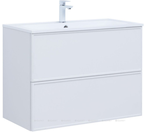 Тумба для раковины Aquanet Арт 90 белый матовый 00313256