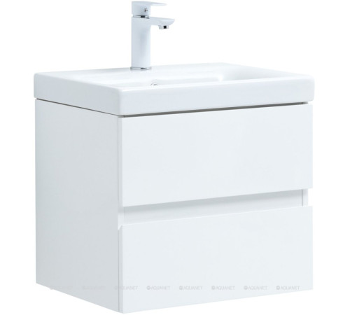 Тумба под раковину Aquanet Беркли 50 белый глянец 00302347