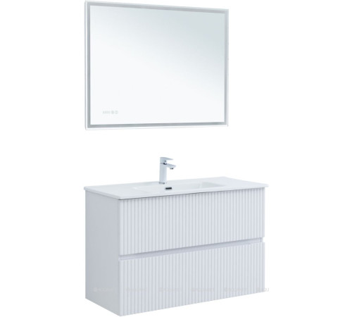 Тумба под раковину Aquanet Джейн 100 белый матовый 00313288