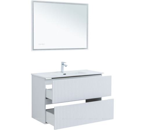 Тумба под раковину Aquanet Джейн 100 белый матовый 00313288