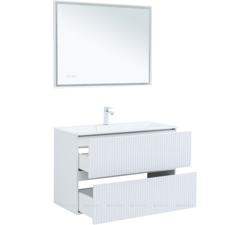 Тумба под раковину Aquanet Джейн 100 белый матовый 00313288