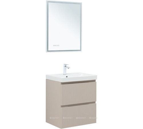 Тумба под раковину Aquanet Джейн 60 Flat бежевый 00343975