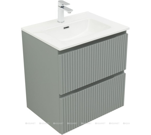 Тумба под раковину Aquanet Джейн 60 Flat мисти грин 00335432
