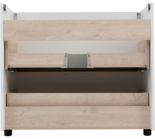 Тумба под раковину Aquanet Ирис new 90 напольная 2 ящика белый глянец 00336309