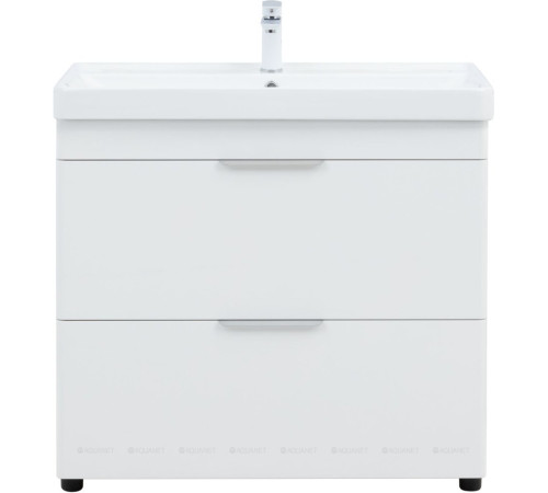 Тумба под раковину Aquanet Ирис new 90 напольная 2 ящика белый глянец 00336309