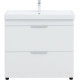 Тумба под раковину Aquanet Ирис new 90 напольная 2 ящика белый глянец 00336309