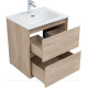 Тумба под раковину Aquanet Милан 60 см дуб светлый подвесная 00336382