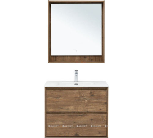 Тумба под раковину Aquanet Милан 80 см дуб рустикальный подвесная 00336379
