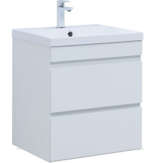 Тумба под раковину Aquanet Нота New 58 белый глянец 00335417