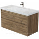 Тумба под раковину Aquanet Nova Lite 2.0 110 2 ящика дуб рустикальный 00346321
