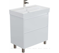 Тумба под раковину Aquanet Nova Lite 2.0 75 напольная белый глянец 00346337