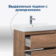 Тумба под раковину Aquanet Nova Lite 60 2 ящика дуб шоколадный 00287879